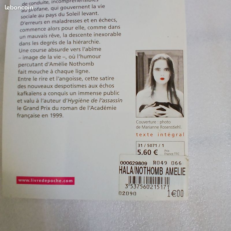 Amélie Nothomb - Stupeur et tremblements (image 3)