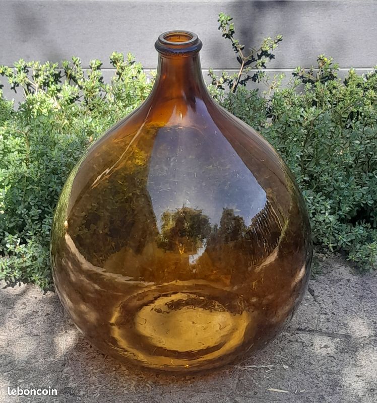 VINTAGE : DAME JEANNE OCRE 25 litres TBE (image 4)