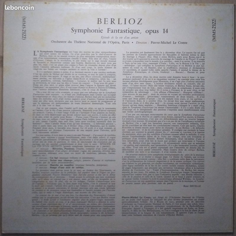 33 tours Berlioz : Symphonie fantastique (image 2)