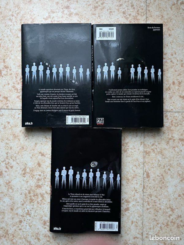 Vends lot de manga "L’attaque des Titans" tome 1,2 et 3 (image 3)