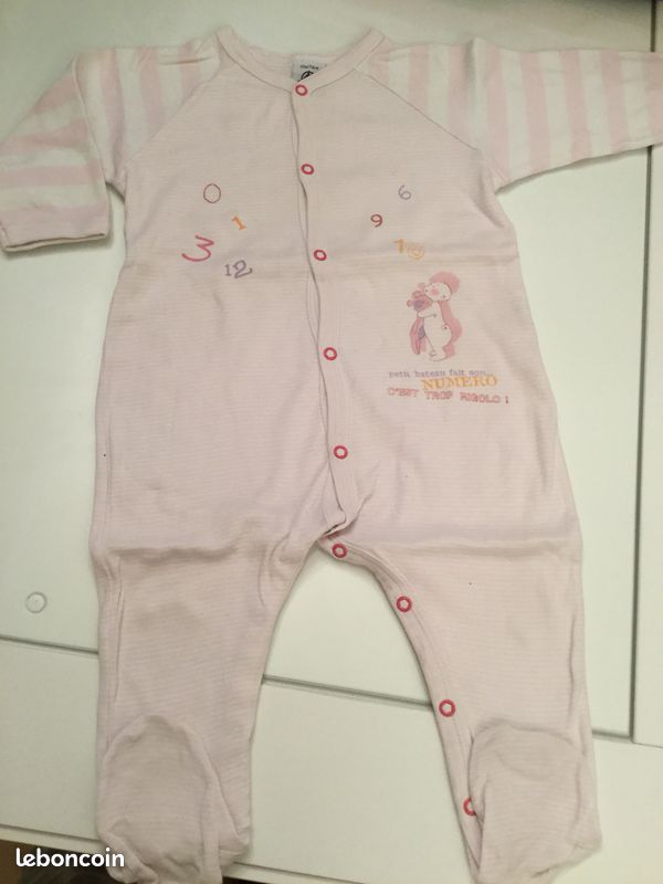 Pyjama fin petit bateau 12 mois Léo 60 (image 1)