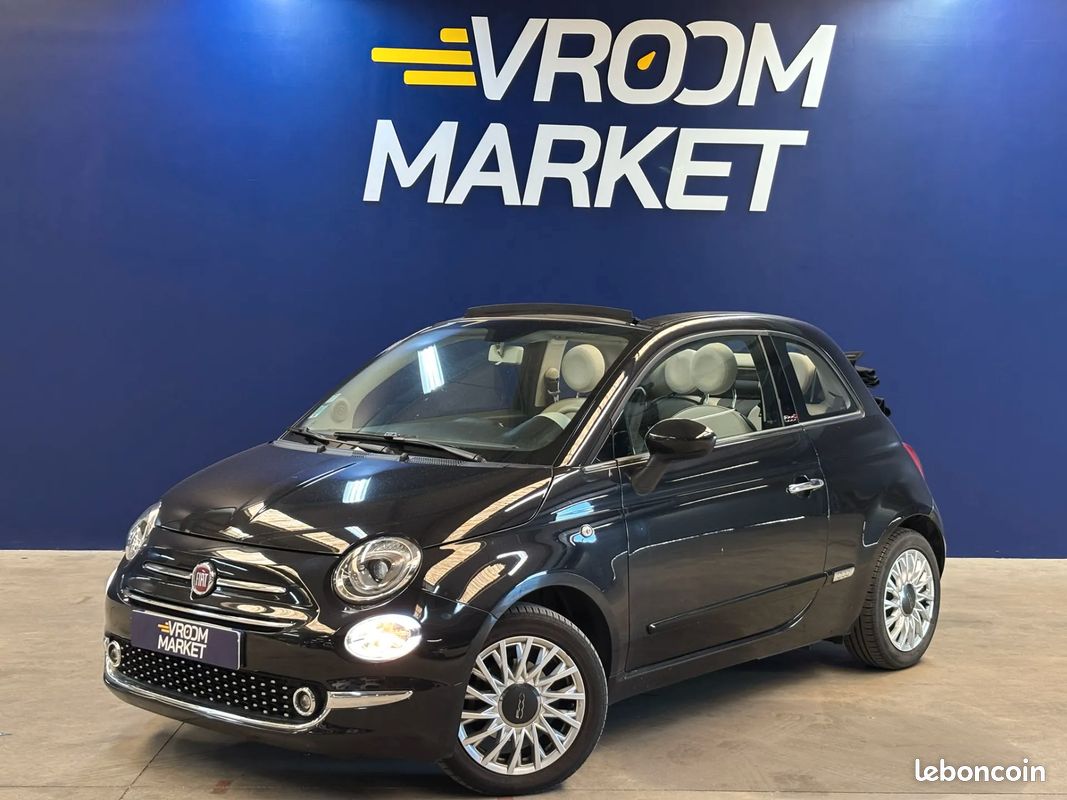 FIAT 500 1.2 69ch 69 LOUNGE - 2019 - 38 000 km - CarPlay - Cabriolet (image 7)