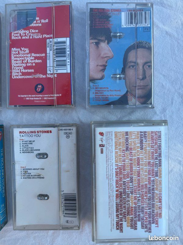 Lot 6 Cassettes Audio K7 The Rolling Stones (image 6)