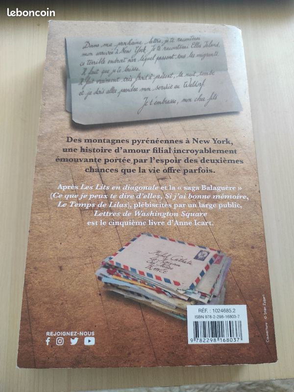 Lettres de Washington Square de Anne Icart (image 2)