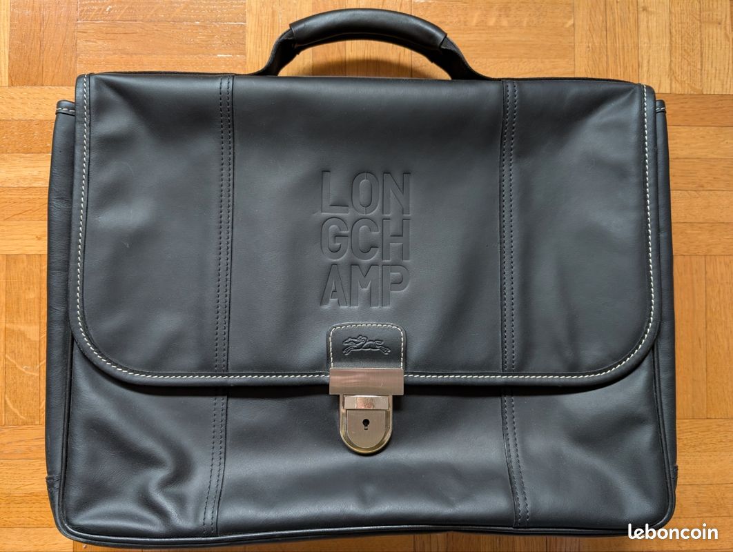 Pochette-Porte documents LONGCHAMP Cuir noir Accessoires Bagagerie