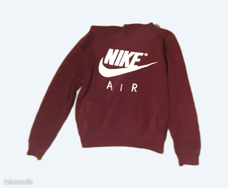 Sweatshirt Sweat Nike Rouge Bordeaux NIKE SWEAT CREW CLUB BORDEAUX