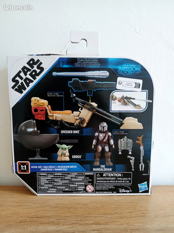 Hasbro Mission Fleet The Mandalorian Speeder Bike et Grogu Star Wars (image 2)