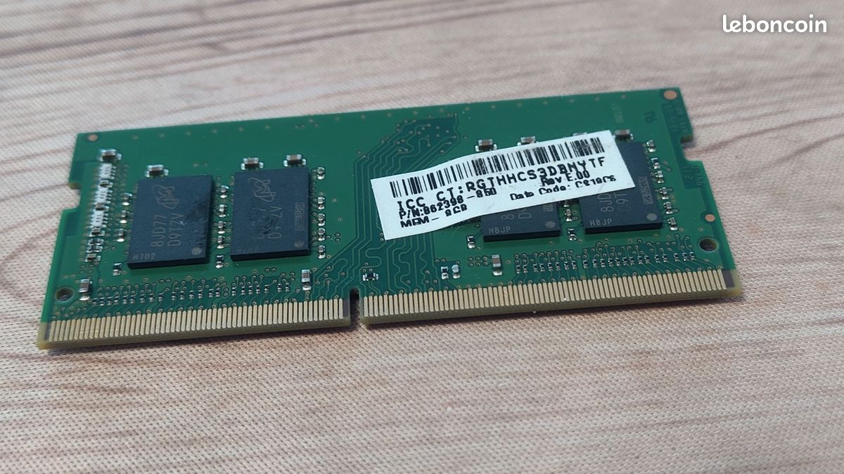 BRAINZAP Barrette de mémoire RAM DDR4 DIMM PC4 2666V UA2 11 1Rx8 2666 MHz 1,2 V CL19 sans tampon pour ordinateur (2 x 8 Go