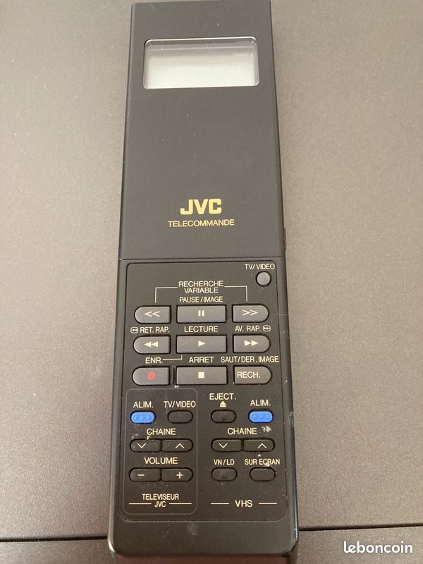 Télécommande D'origine JVC PQ10884 Pour Magnétoscope VHS - Occasion, Garantie 6 Mois