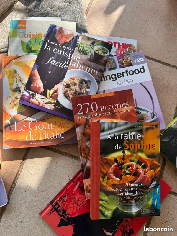 Lot de livres de recettes (image 1)