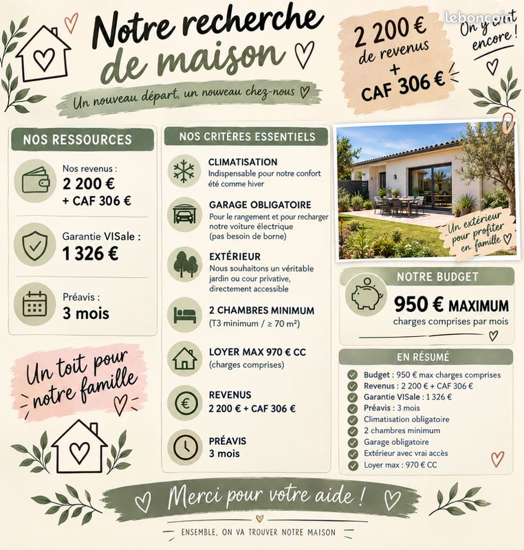 Maison 3 pièces 70 m² · à Perpignan · 70 m² · 950 €/mois