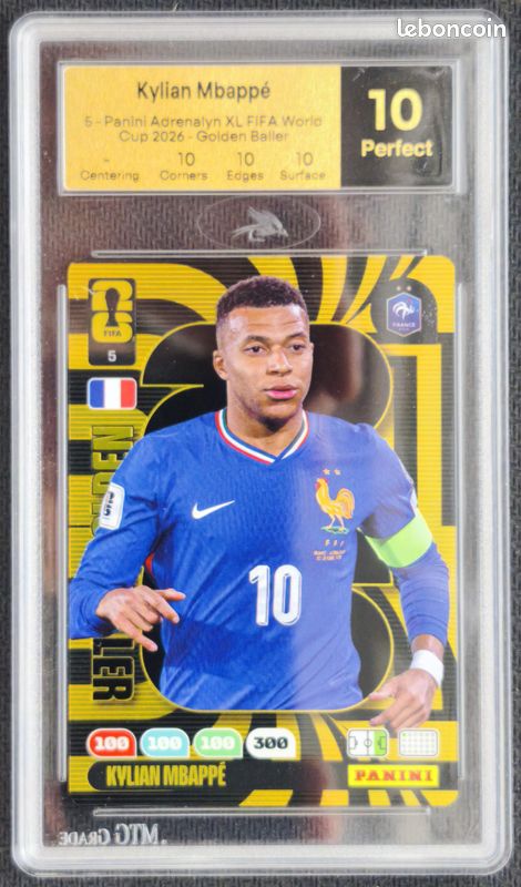 Kylian Mbappé #5 - Golden Baller - Graded 10 - Panini Adrenalyn FIFA World Cup 2026 (image 1)