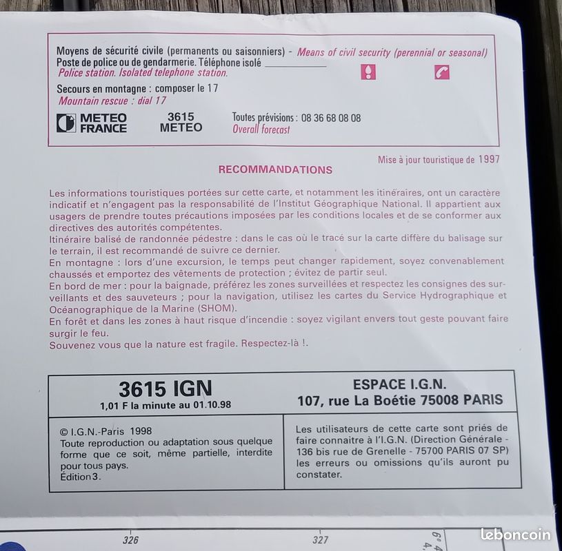 Carte IGN TOP25 3534OT Les 3 vallées Modane Pralognan Parc National de la Vanoise (image 3)