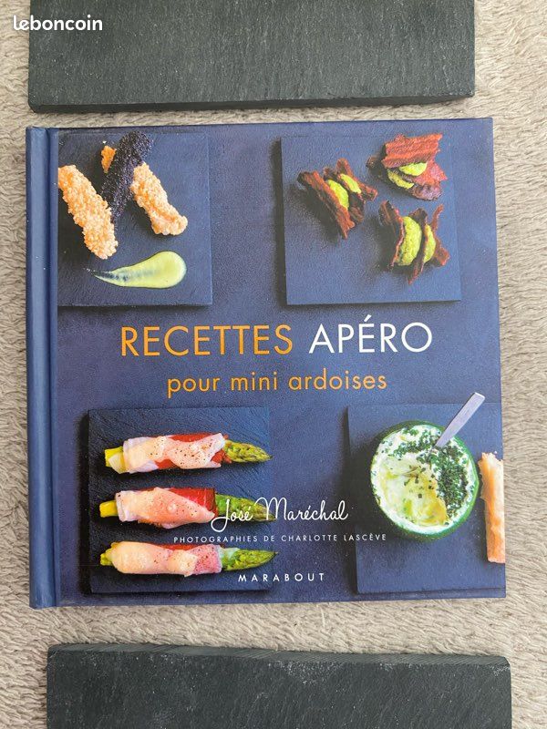 Kit 6 mini ardoises apéro avec livre de recettes – Neuf en boîte d’origine (image 9)