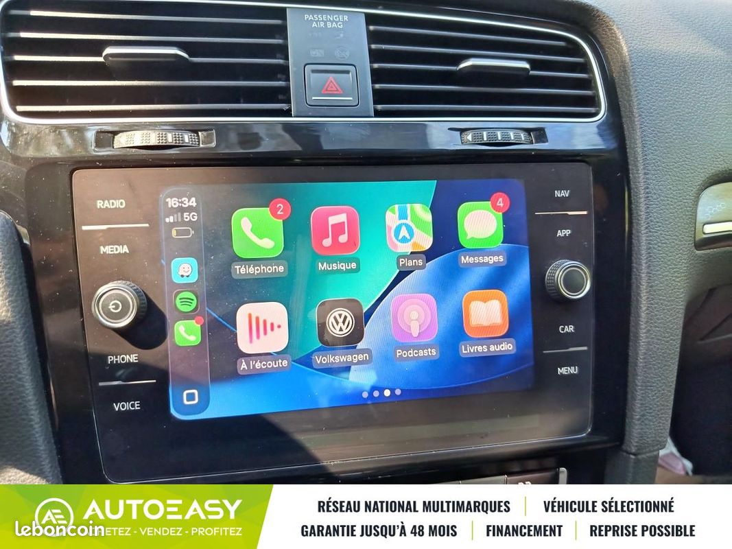 Volkswagen Golf 7 VII ph.2 - GTD - 2.0L TDI 184CH - Française - Virtual - CarPlay - Camera (image 18)
