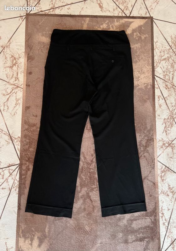 Pantalon à pinces grossesse noir (image 5)