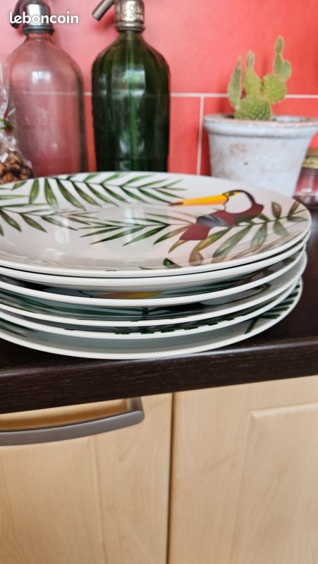 Lot assiettes toucan (image 2)