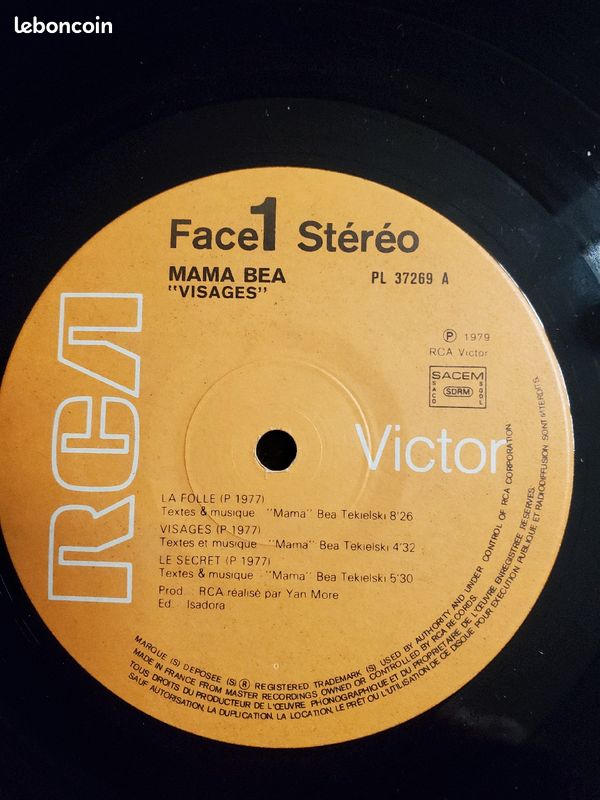 Maman Béa Tiekelski : visage. (33trs-lp) (image 3)