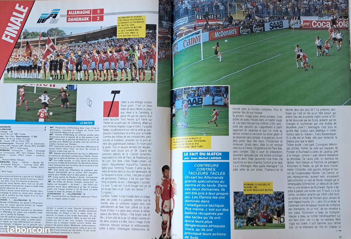 Onze Mondial, Championnat d'Europe 1992 - Collection