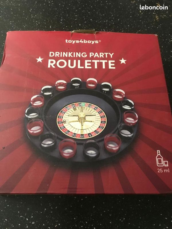 Jeux d'ambiance GENERIQUE Jeu de Roulette Jeu à Boire 30cm Vert