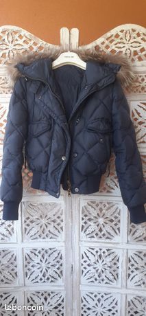 Manteau Fourrure Renard Bleu Lucien Toscani - Taille 42, Occasion Très Bon état