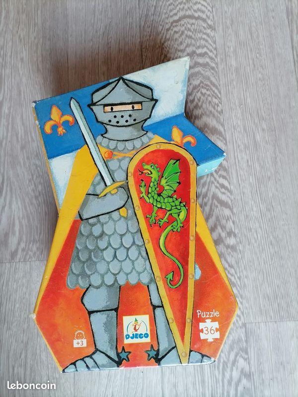Puzzle djeco chevalier et dragon (image 1)