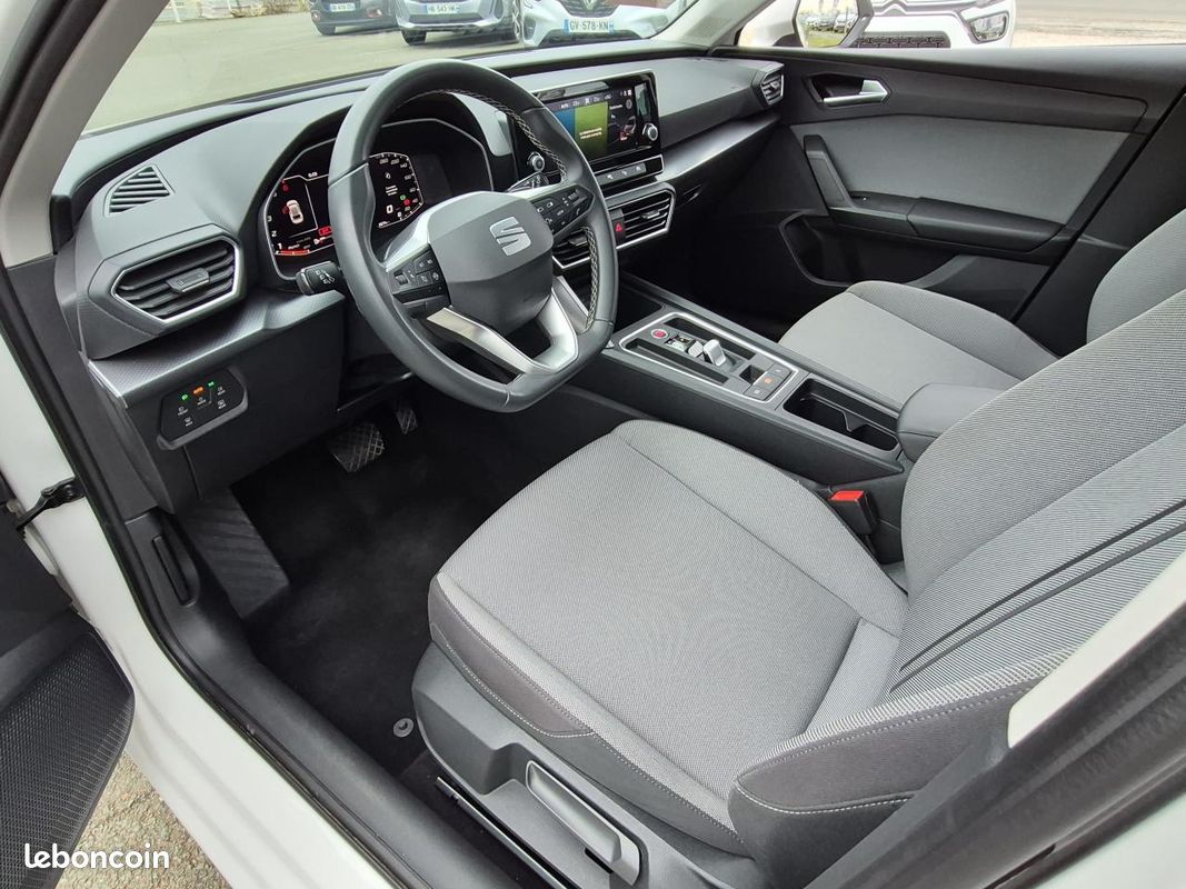 Seat leon 2.0 diesel 150 boite automatique camera de recul + radar av/arr + carplay + full led (image 10)