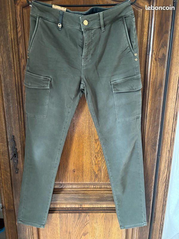 Pantalon Cargo Kaporal Femme - Taille 40, Couleur Kaki, Neuf Avec étiquettes