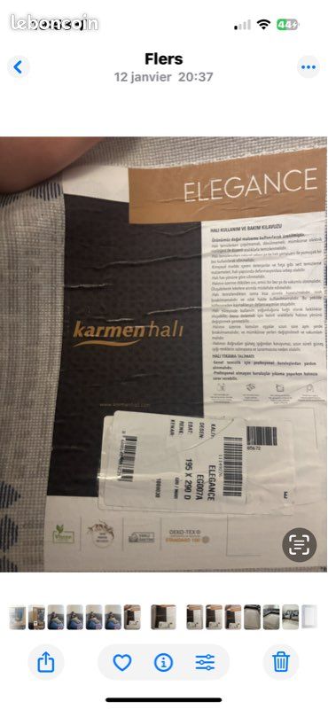 Grand Tapis karmen Elegance comme neuf (image 10)
