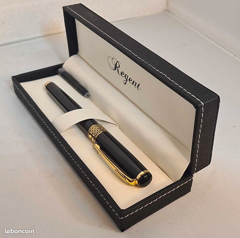 Stylos-Plume Stylo Plume À Pointe Fine Laquée Avec Coffret Cadeau Haut
