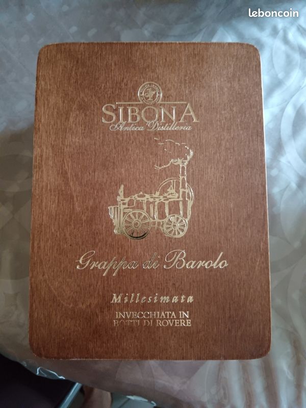 Boîte vide en bois Grappa Sibona (image 1)