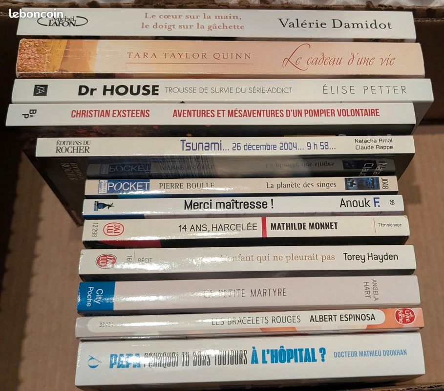 Livres récits de vie ou témoignages à l'unité ou en lot (image 1)