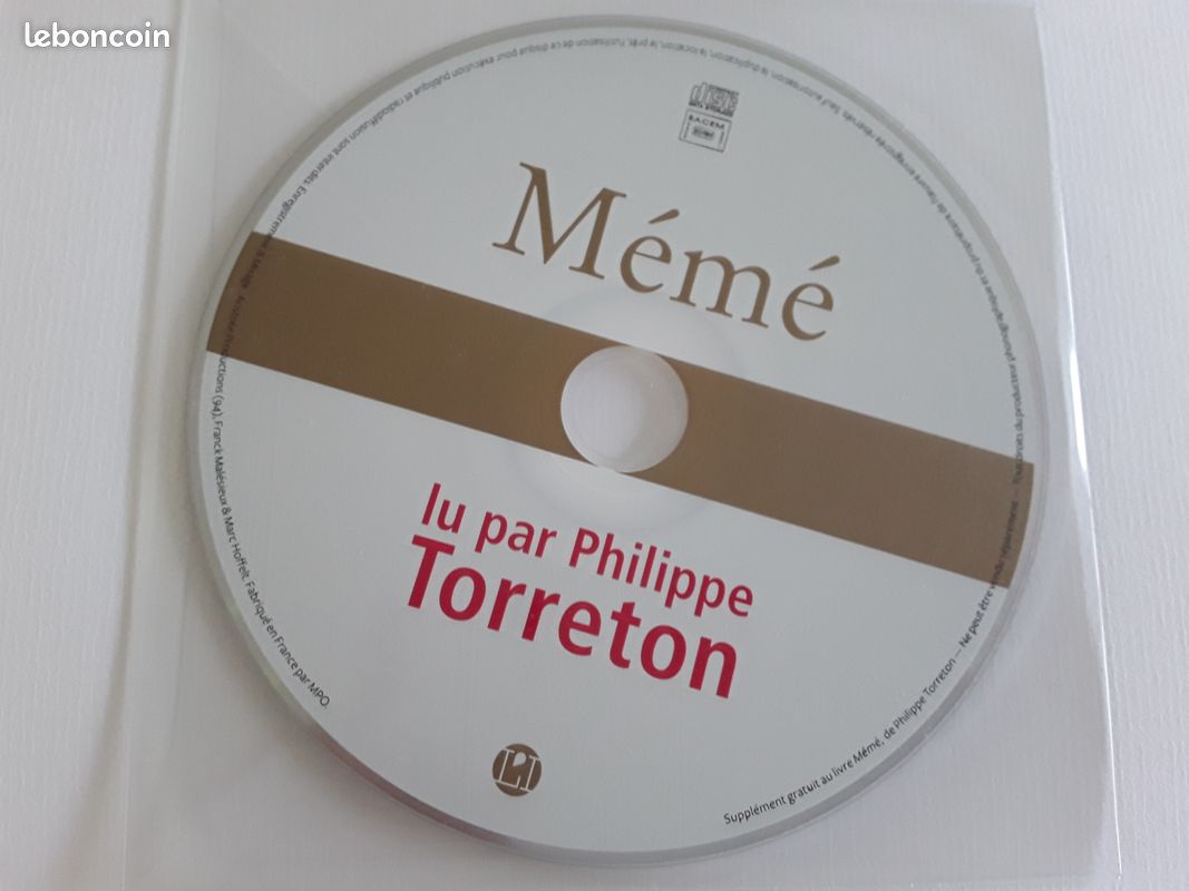 Livre de Philippe Torreton "mémé" avec CD du livre lu par Philippe Torreton, édition limitée (image 3)
