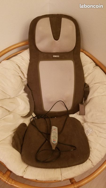 Chaise massante chaleur Shiatsu 2 en 1 dos et épaule (image 1)