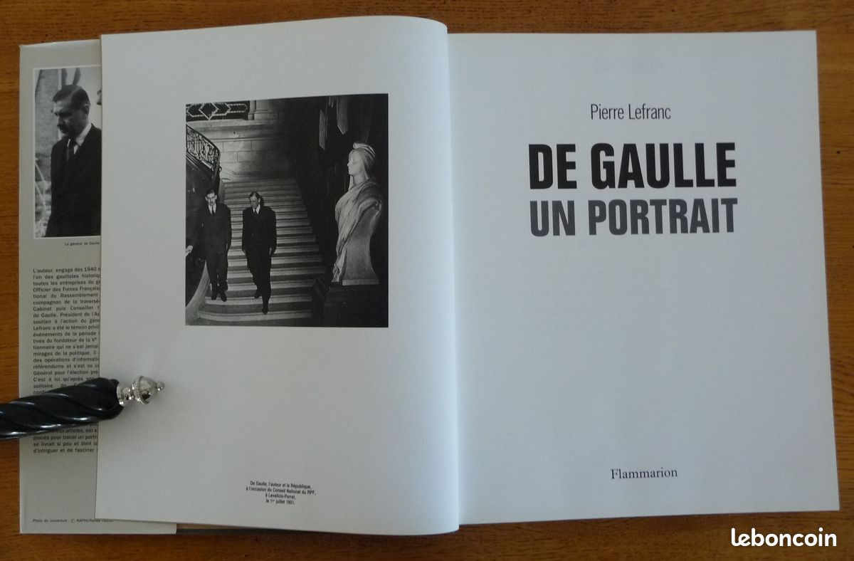 DE GAULLE Un Portrait par Pierre Lefranc (Grand Livre) (image 2)