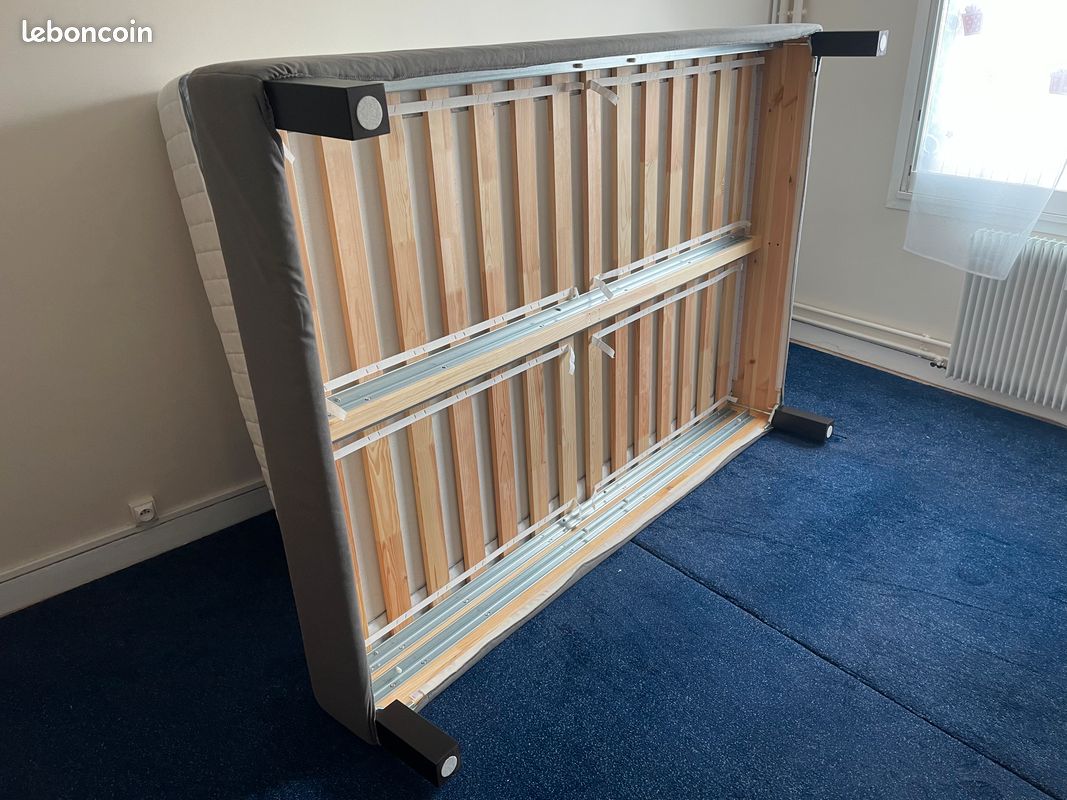 Lit et matelas 140x200 PRESQUE NEUF (image 3)