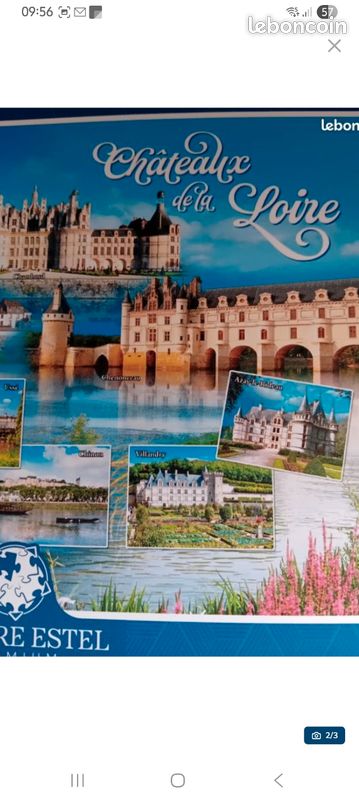 Puzzle 1000pieces châteaux de loire (image 2)