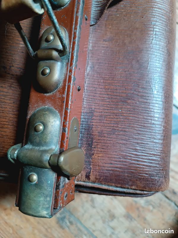 Ancienne petite mallette, valise de médecin (image 12)