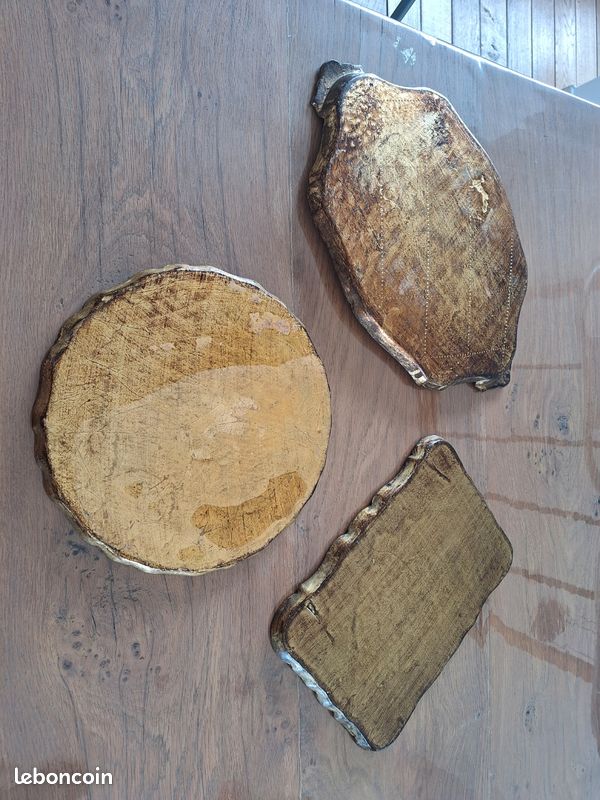 Ensemble De Trois Plateaux Florentins En Bois | Leroy Merlin