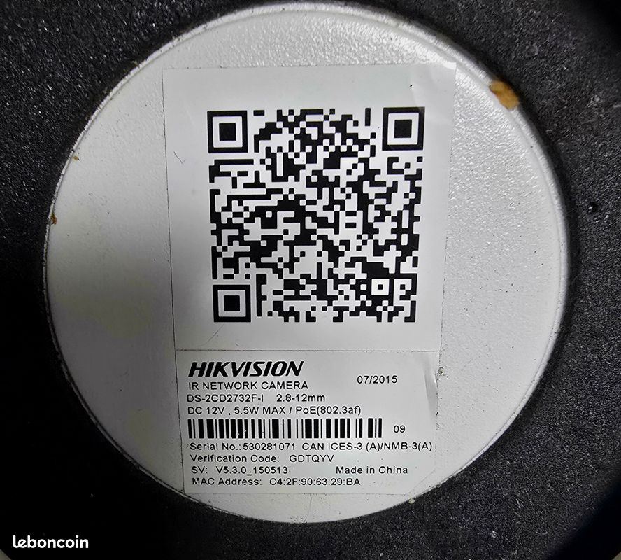 Hikvision Serial Number Qr Code Hikvision Dvr NVR Hikvision 7716NI