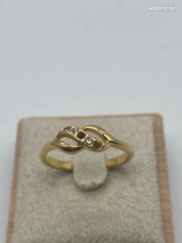 Bague vintage doré avec strass | Kaufen auf