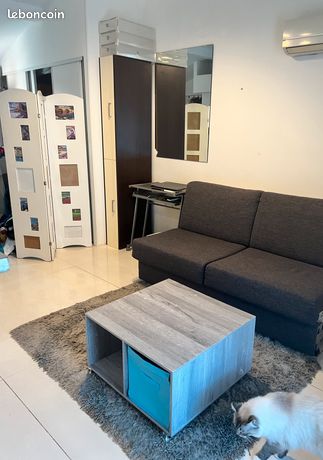 Location, studio meublée, 28 m²