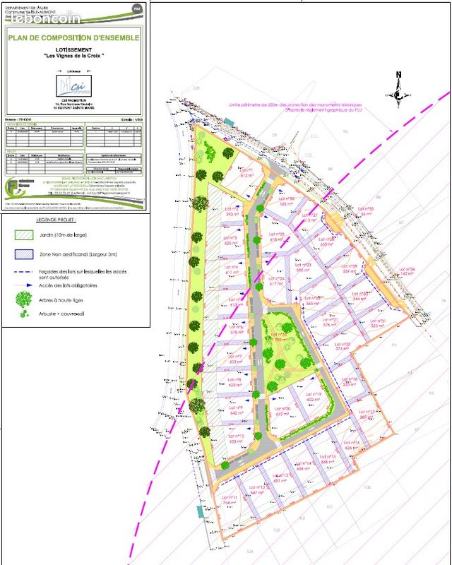 Terrain a batir · à Isle-Aumont · 43 605 €