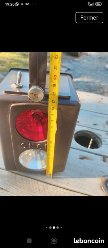 Lampe signalisation vintage SNCF (image 7)