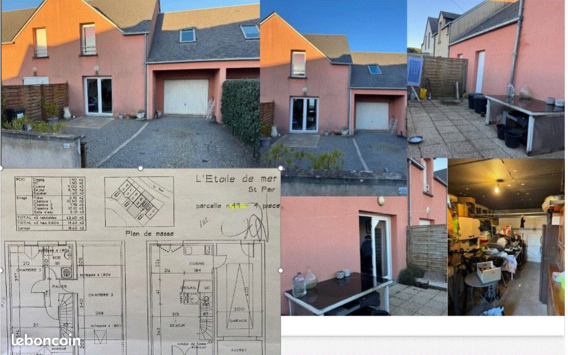 Maison 4 pièces 64 m² · à Saint-Pair-sur-Mer · 64 m² · 800 €