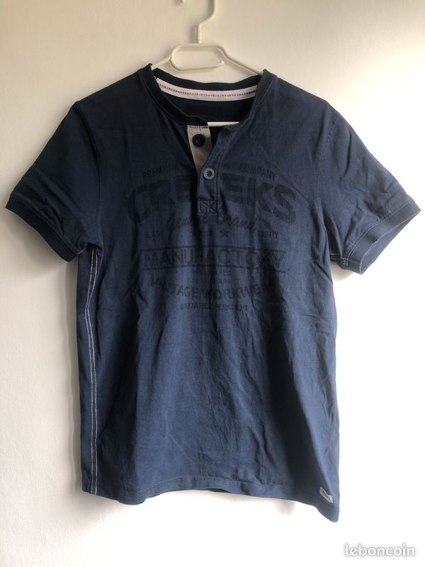 T-shirt manches courtes bleu Creeks M (image 1)