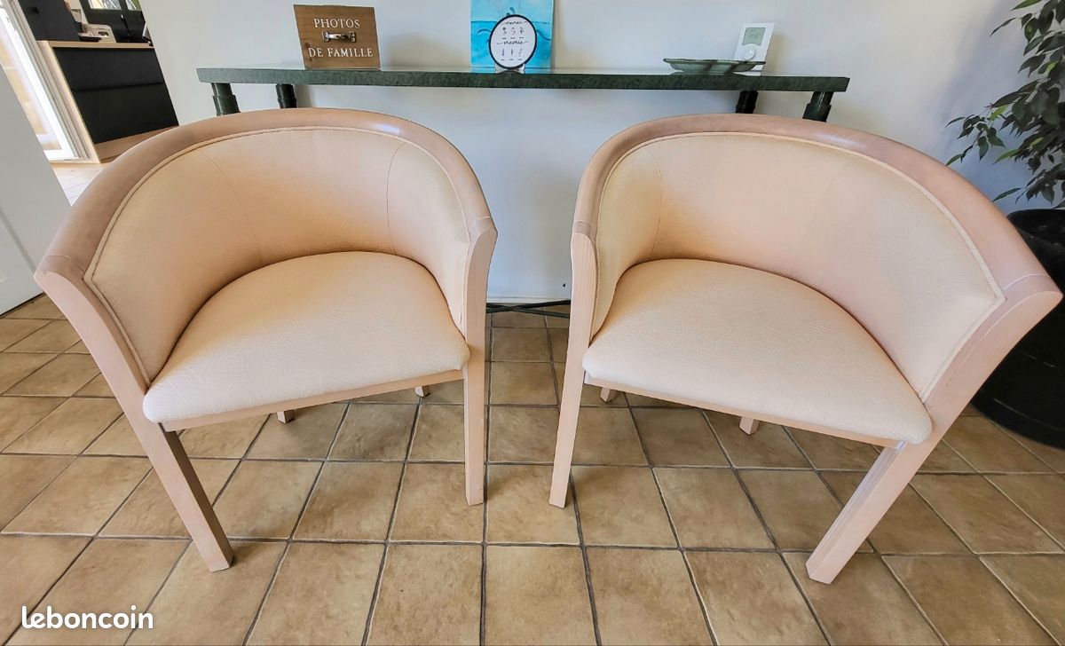Lot de 2 fauteuils en tissu (image 2)
