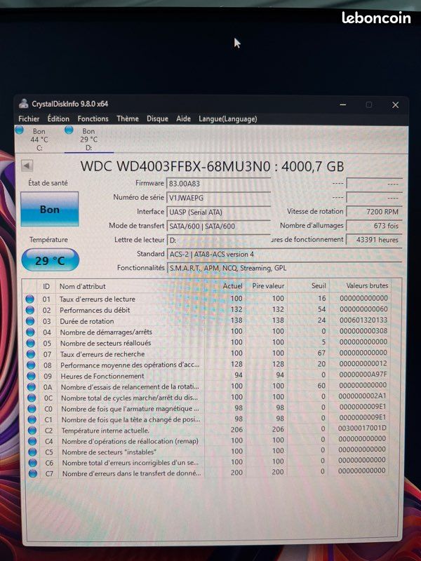 X6 Disque dur 4To Western Digital RED Pro - NAS (image 2)