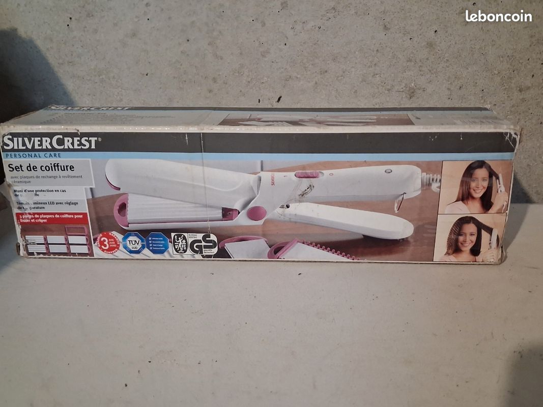 Lot De 3 Accessoires De Coiffure - Pince, Barrette, élastique Souple Argentés - Neuf Avec étiquettes