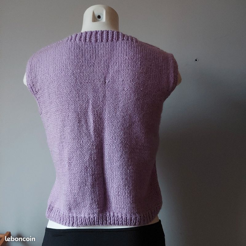 Gilet sans manches fait main Neuf (image 2)